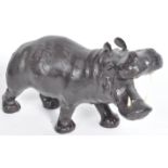 EARLY 20TH CENTURY LEATHER HIPPO IN MANNER OF LIBERTY