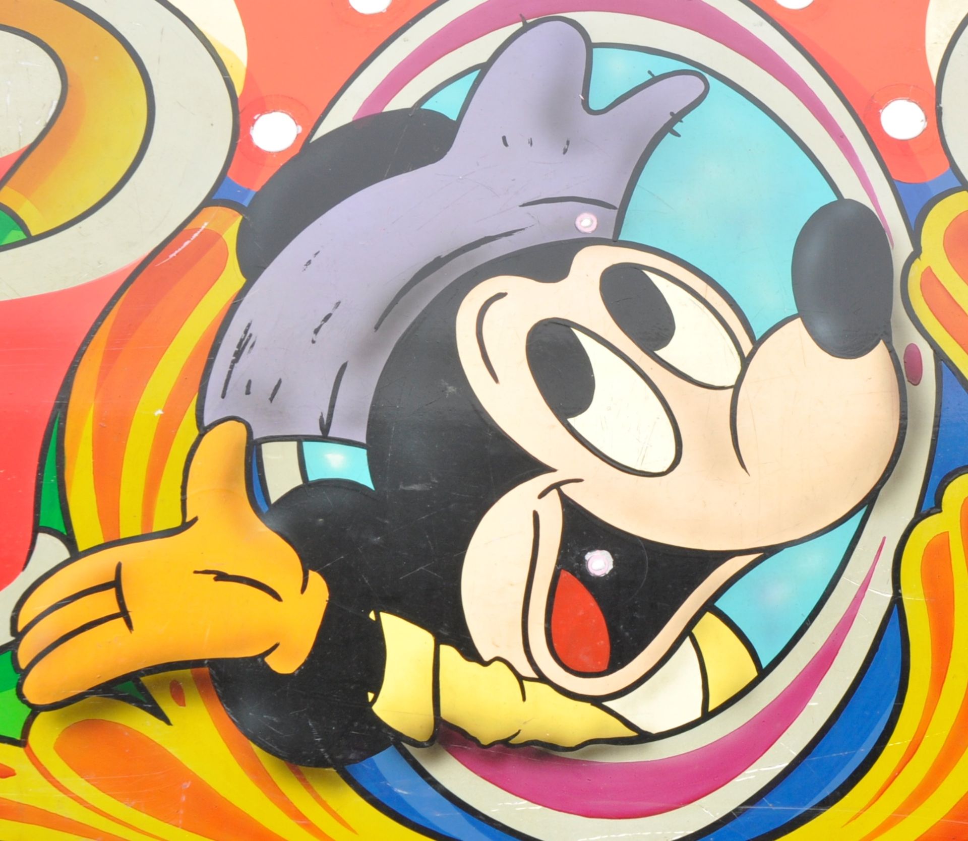 DISNEY / FAIRGROUND - PAINTED PANEL FEATURING MICKEY MOUSE - Image 4 of 5
