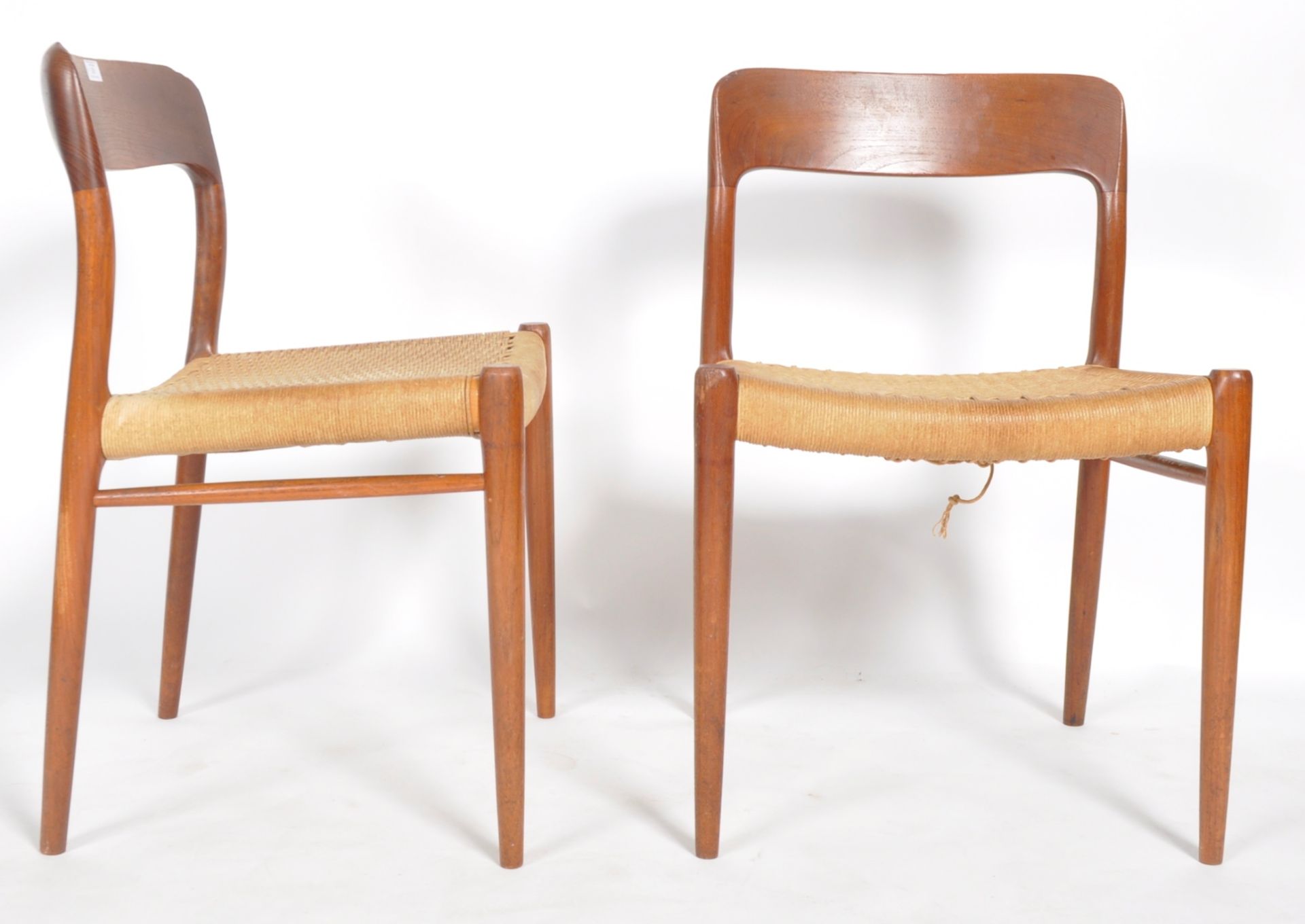 NIELS MOLLER FOR JL MOLLER - MODEL 75 - FOUR DINING CHAIRS - Image 8 of 9