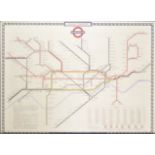 LATE 20TH CENTURY POSTER PRINT OF THE LONDON UNDERGROUND