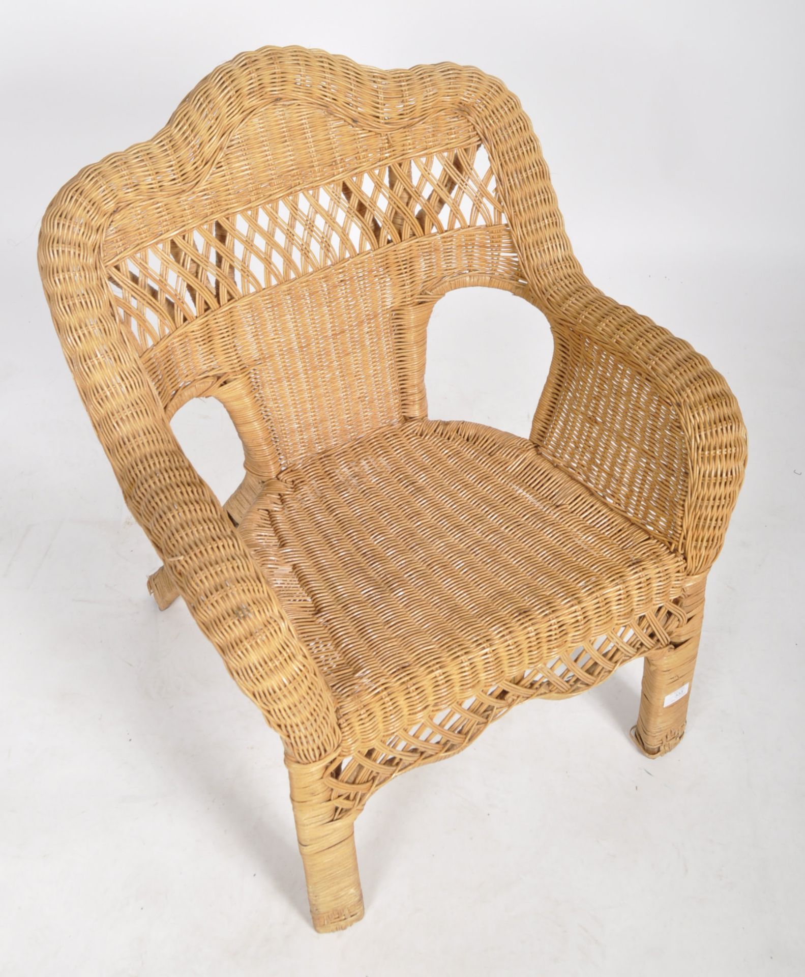 20TH CENTURY BAMBOO AND RATTAN ARMCHAIR - Bild 3 aus 8