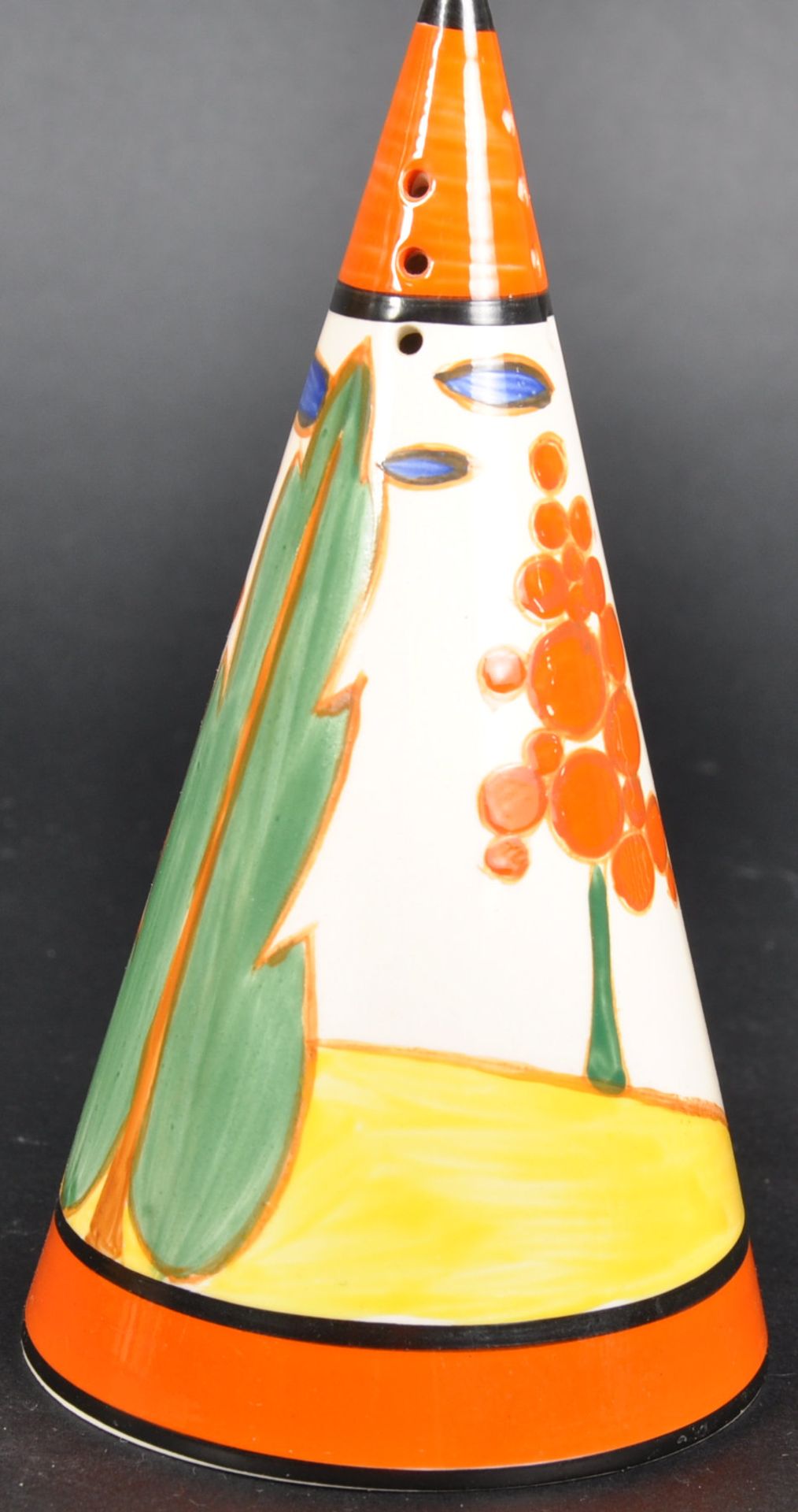 CLARICE CLIFF MAY AVENUE CONICAL SUGAR SIFTER - Image 4 of 6