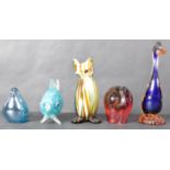 COLLECTION OF RETRO VINTAGE GLASS ANIMALS