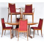 G PLAN - FRESCO RANGE - 1960's DINING TABLE AND SIX CHAIRS