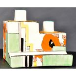 CLARICE CLIFF BIZARRE - ART DECO HAND PAINTED INKWELL