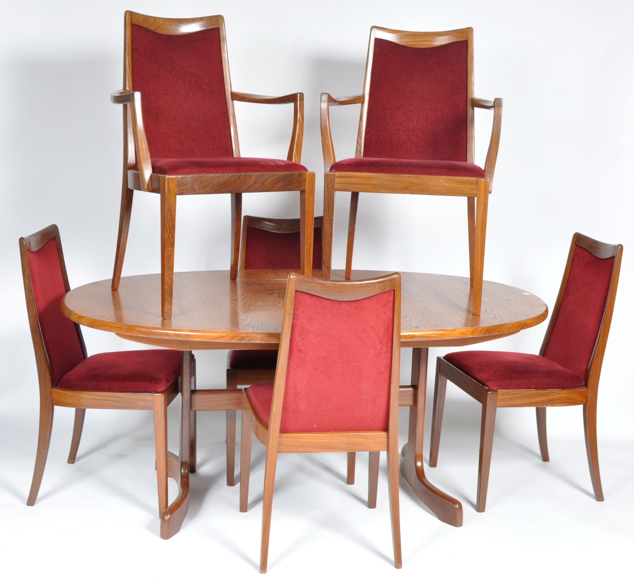 G PLAN - FRESCO RANGE - 1960's DINING TABLE AND SIX CHAIRS - Image 2 of 5