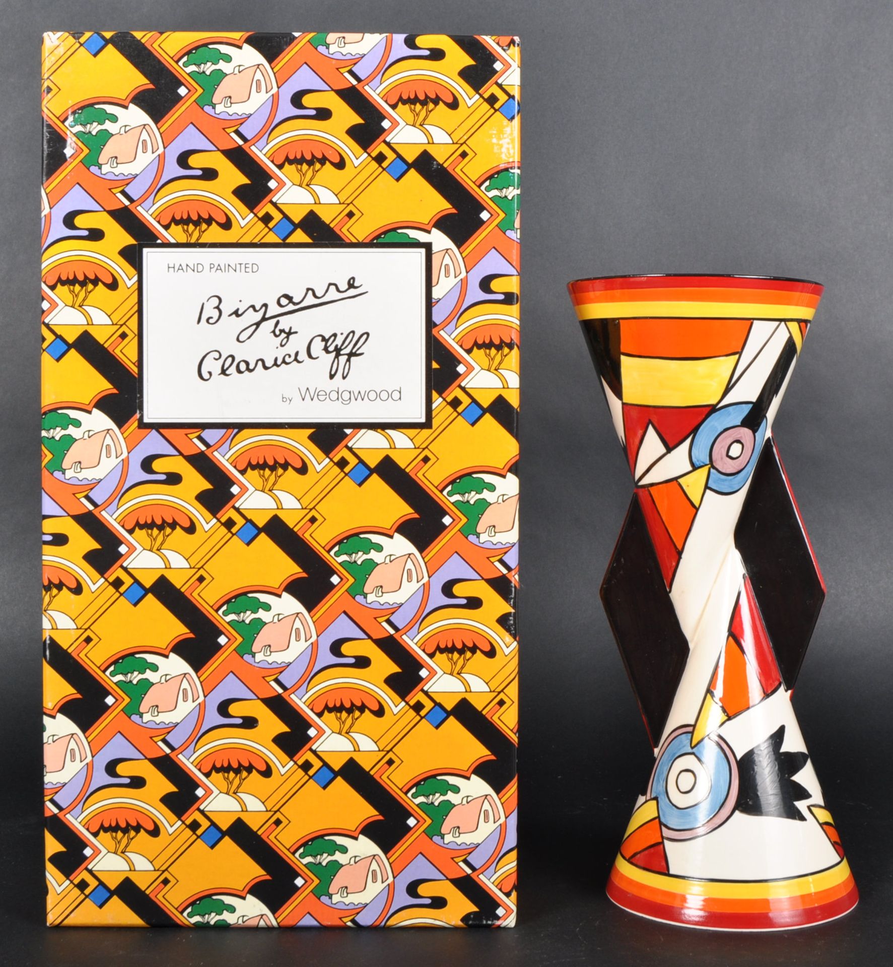 CLARICE CLIFF LIGHTNING YOYO VASE