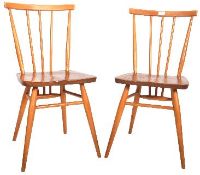 ERCOL - MODEL 608 ALL PURPOSE DINING CHAIRS - MATCHING PAIR