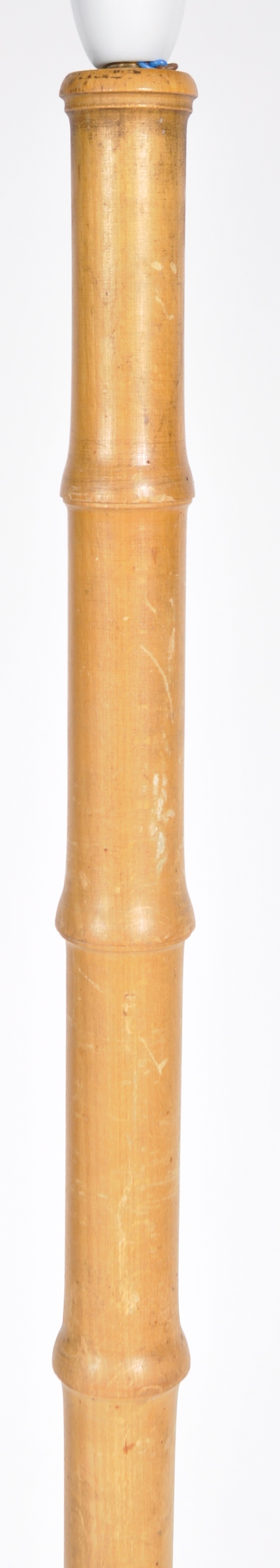 MID 20TH CENTURY FAUX BAMBOO STANDARD LAMP LIGHT - Image 3 of 4