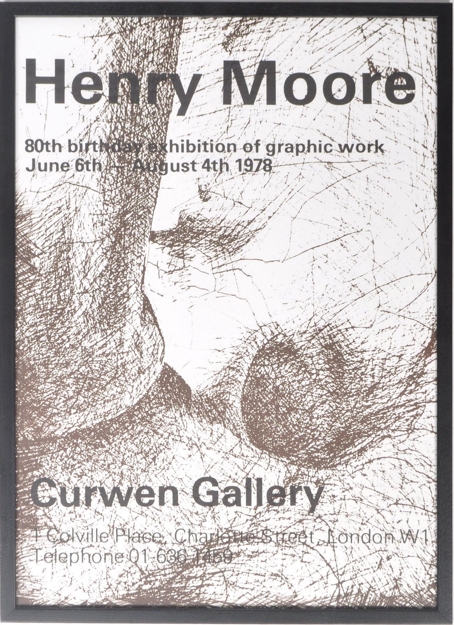 1970s GALLERY EXHIBITION POSTER FOR HENRY MOORE - Image 2 of 6