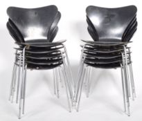 ARNE JACOBSEN - FRITZ HANSEN - TEN SERIES SEVEN CHAIRS