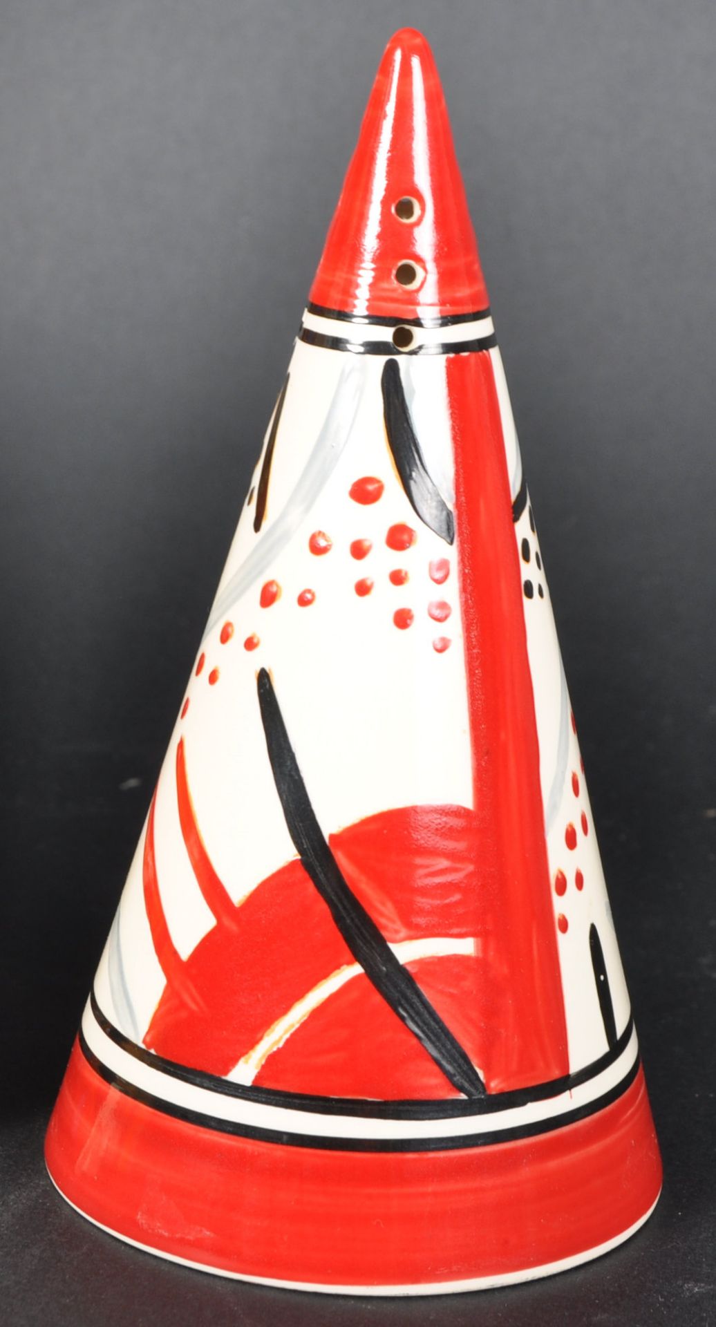 CLARICE CLIFF CARPET CONICAL SUGAR SIFTER - Image 2 of 6