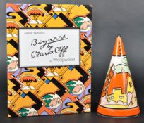 CLARICE CLIFF ORANGE ROOF COTTAGE SUGAR SIFTER
