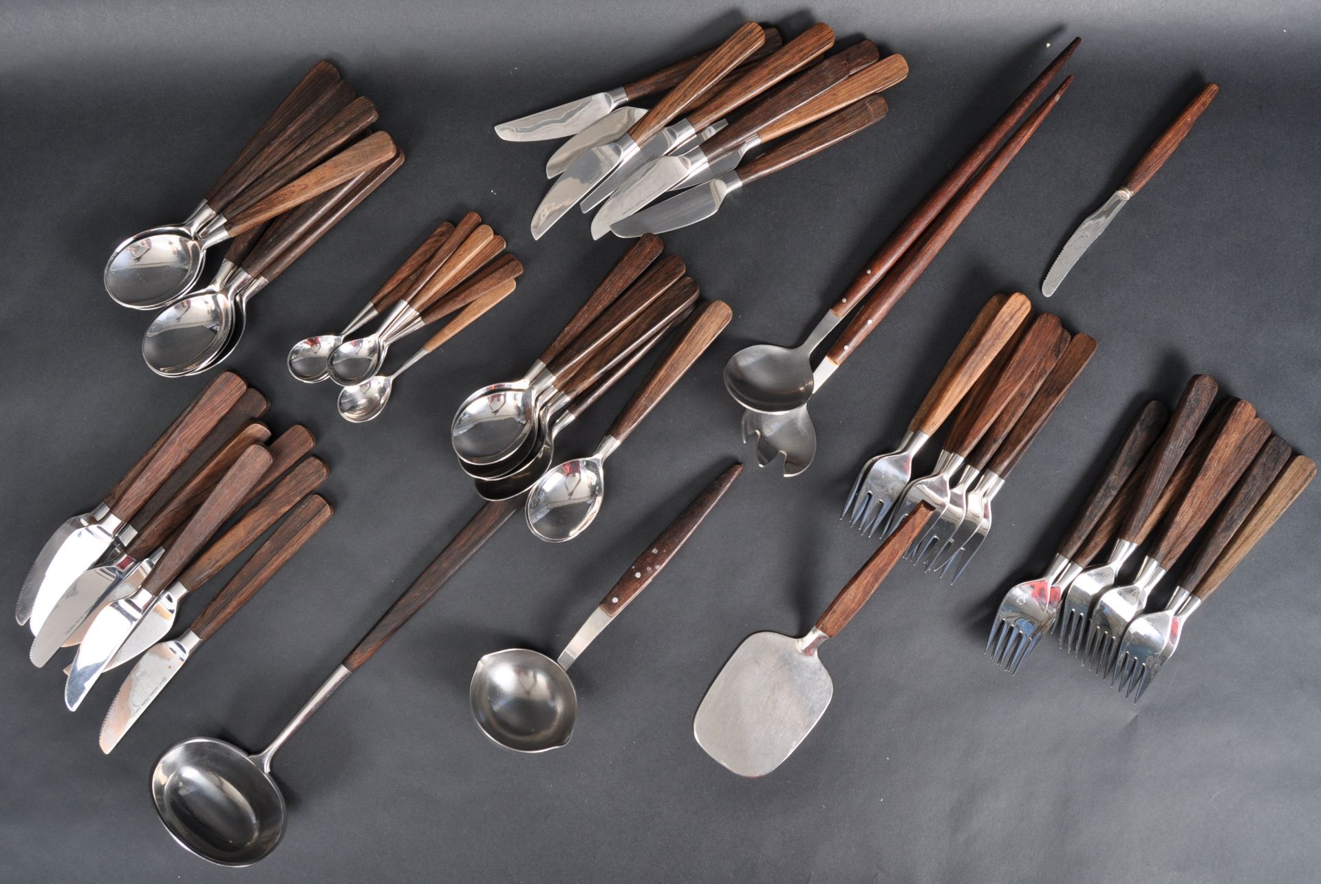 BEITEL GARDBERG HACKMAN - 1960s EIGHT PERSON CUTLERY SET