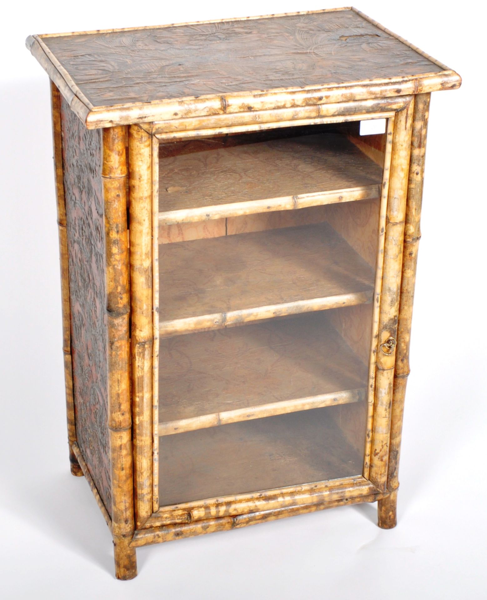 19TH CENTURY VICTORIAN AESTHETIC BAMBOO CABINET - Image 2 of 6