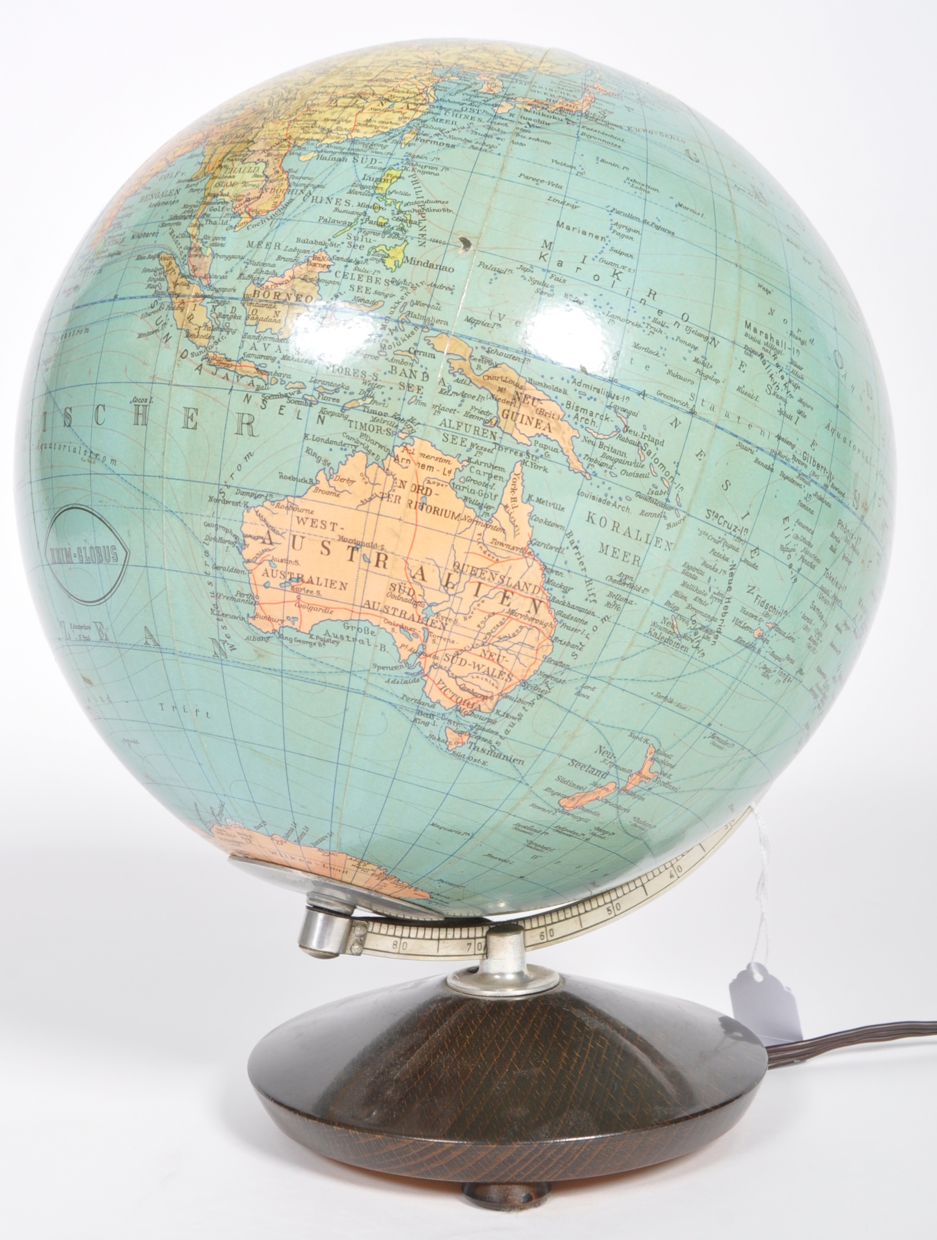 HEIM-GLOBUS - MID CENTURY GERMAN TERRESTRIAL GLOBE