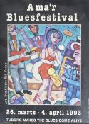 AMA'R BLUES FESTIVAL - 1993 MUSIC ADVERTISING POSTER