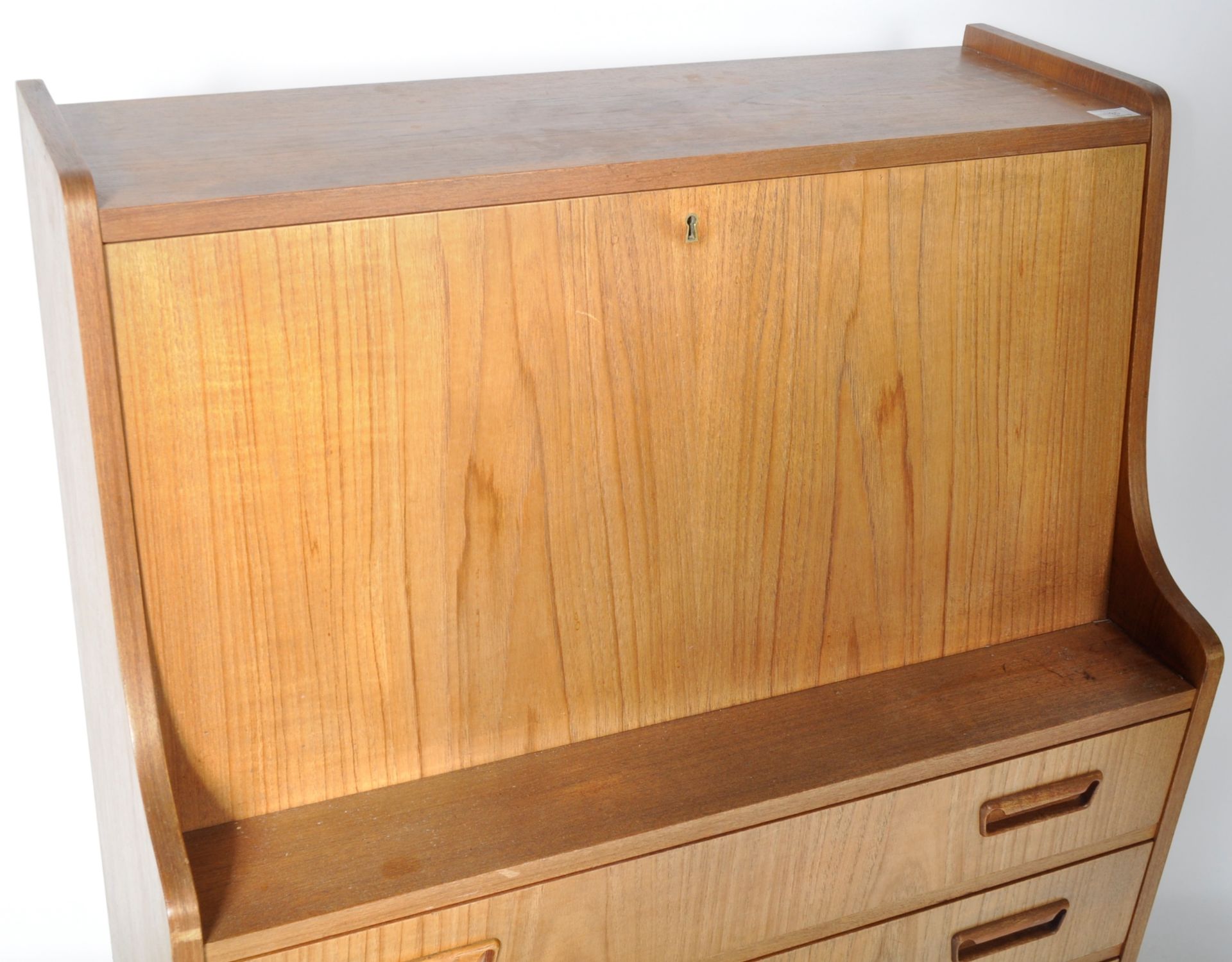 G. TIBERGAARD FOR NIELSEN - DANISH TEAK BUREAU DESK - Image 3 of 6