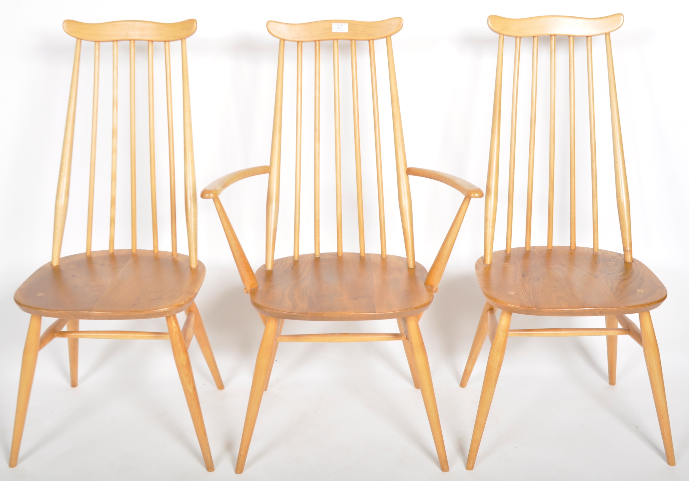 ERCOL - GOLDSMITH WINDSOR SET OF SIX HIGH BACK DINING CHAIRS - Image 2 of 8