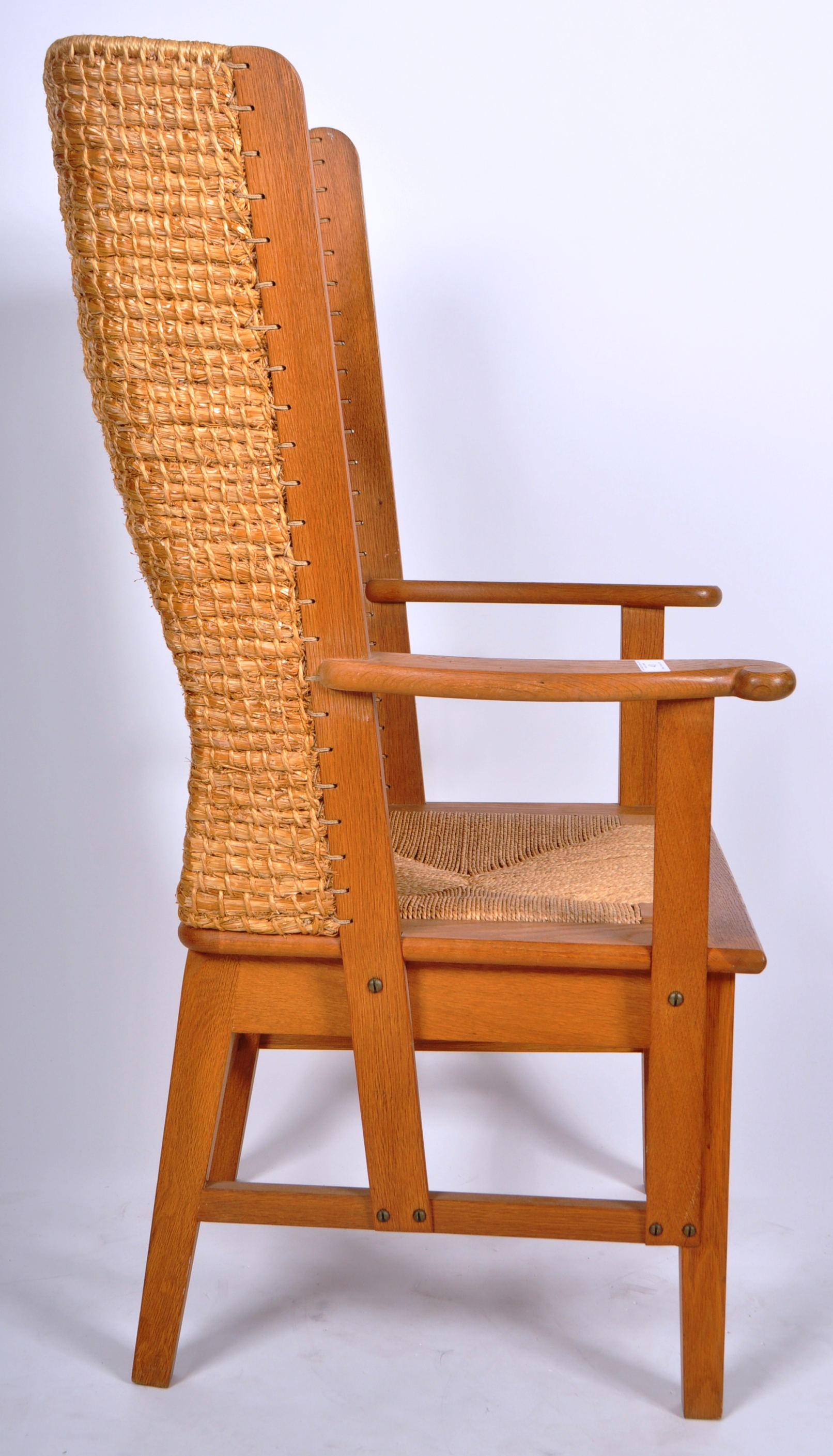 ORKNEY CHAIR - CONTEMPORARY DESIGNER OAK ARMCHAIR - Image 6 of 8