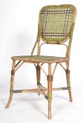 MAPLE & CO - AESTHETIC MOVEMENT BAMBOO & RATTAN CHAIR