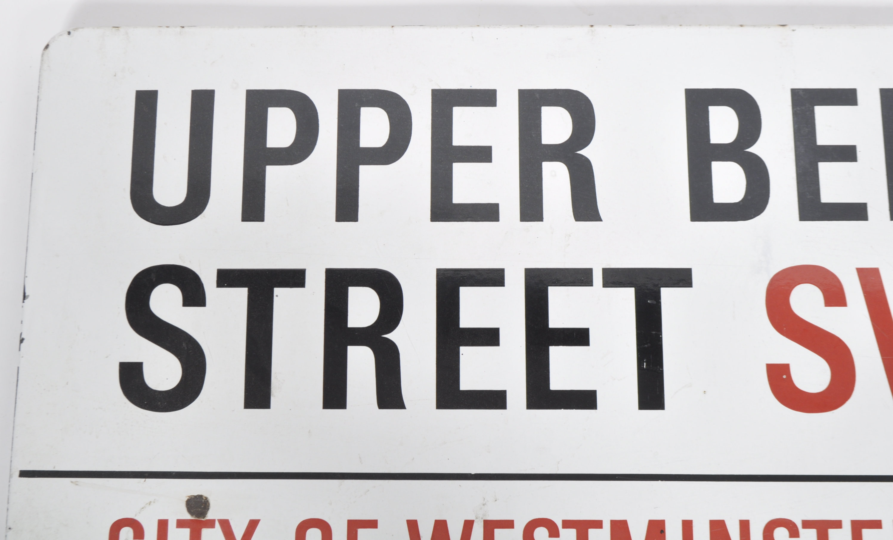 UPPER BELGRAVE - ENAMEL LONDON STREET / ROAD SIGN - Image 2 of 5