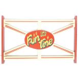 DODGEMS - VINTAGE FAIRGROUND HAND PAINTED GATE