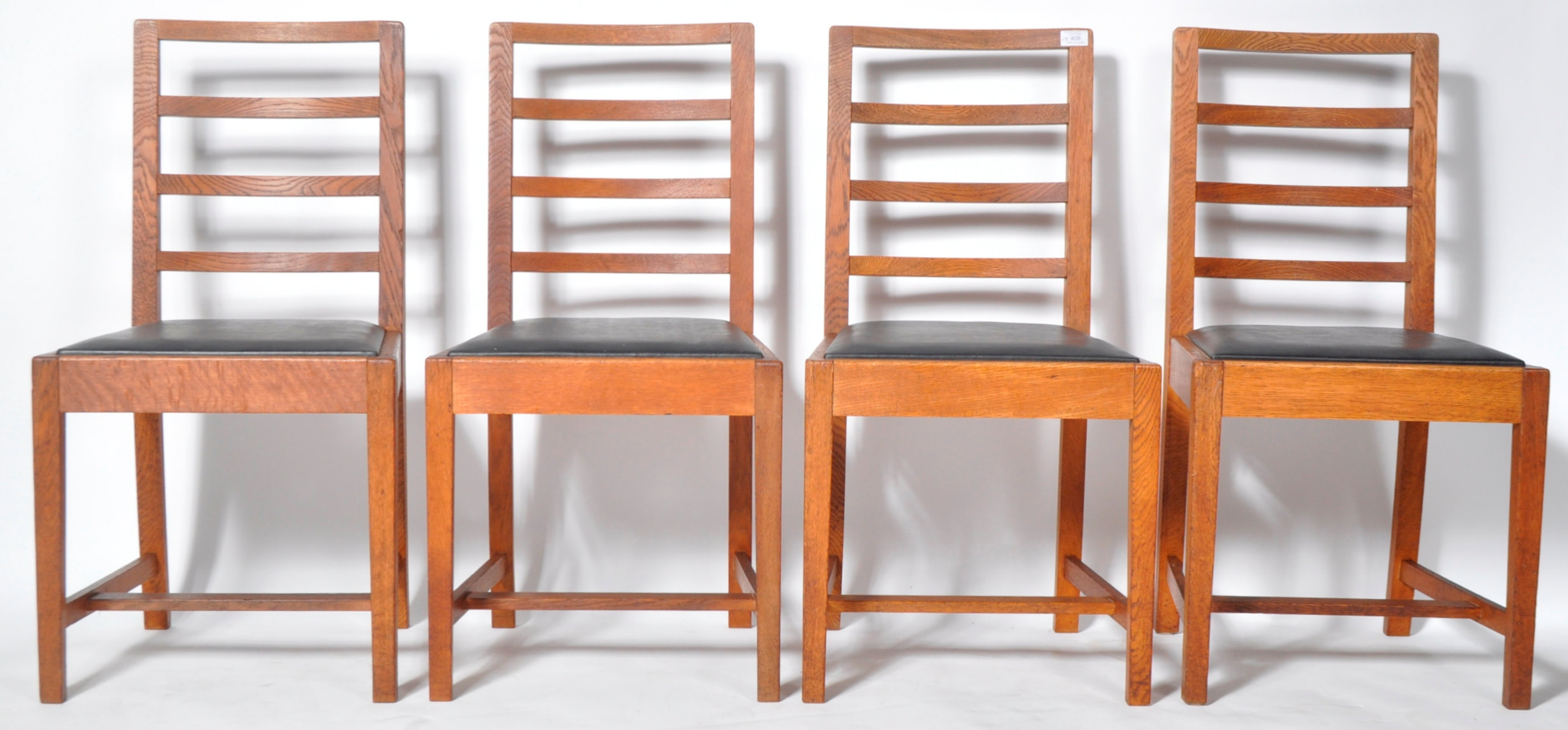 FRANK WHITTON FOR GORDON RUSSELL - SET OF FOUR OAK CHAIRS