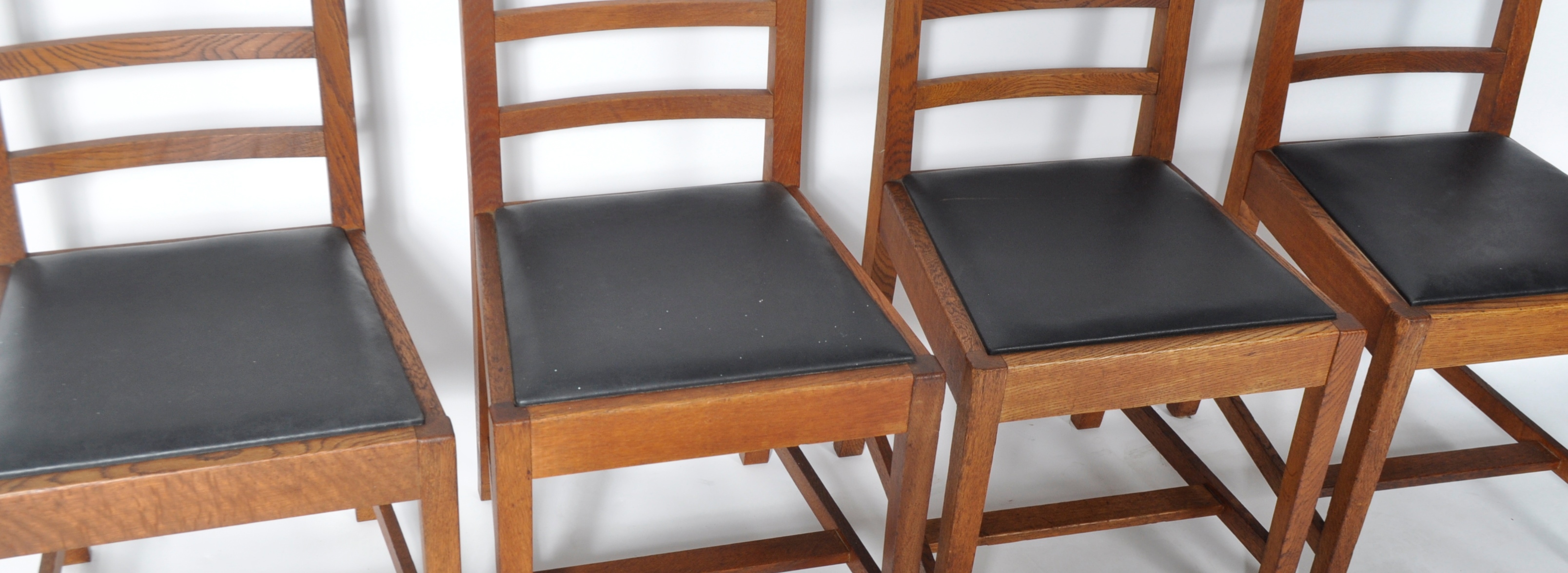 FRANK WHITTON FOR GORDON RUSSELL - SET OF FOUR OAK CHAIRS - Image 3 of 6