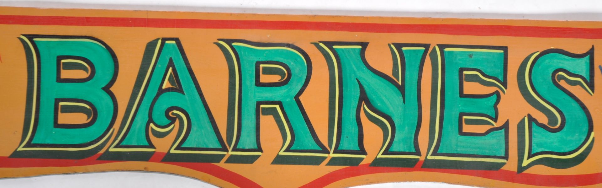 VINTAGE MID CENTURY FAIRGROUND HAND PAINTED WOODEN SIGN - Bild 2 aus 4