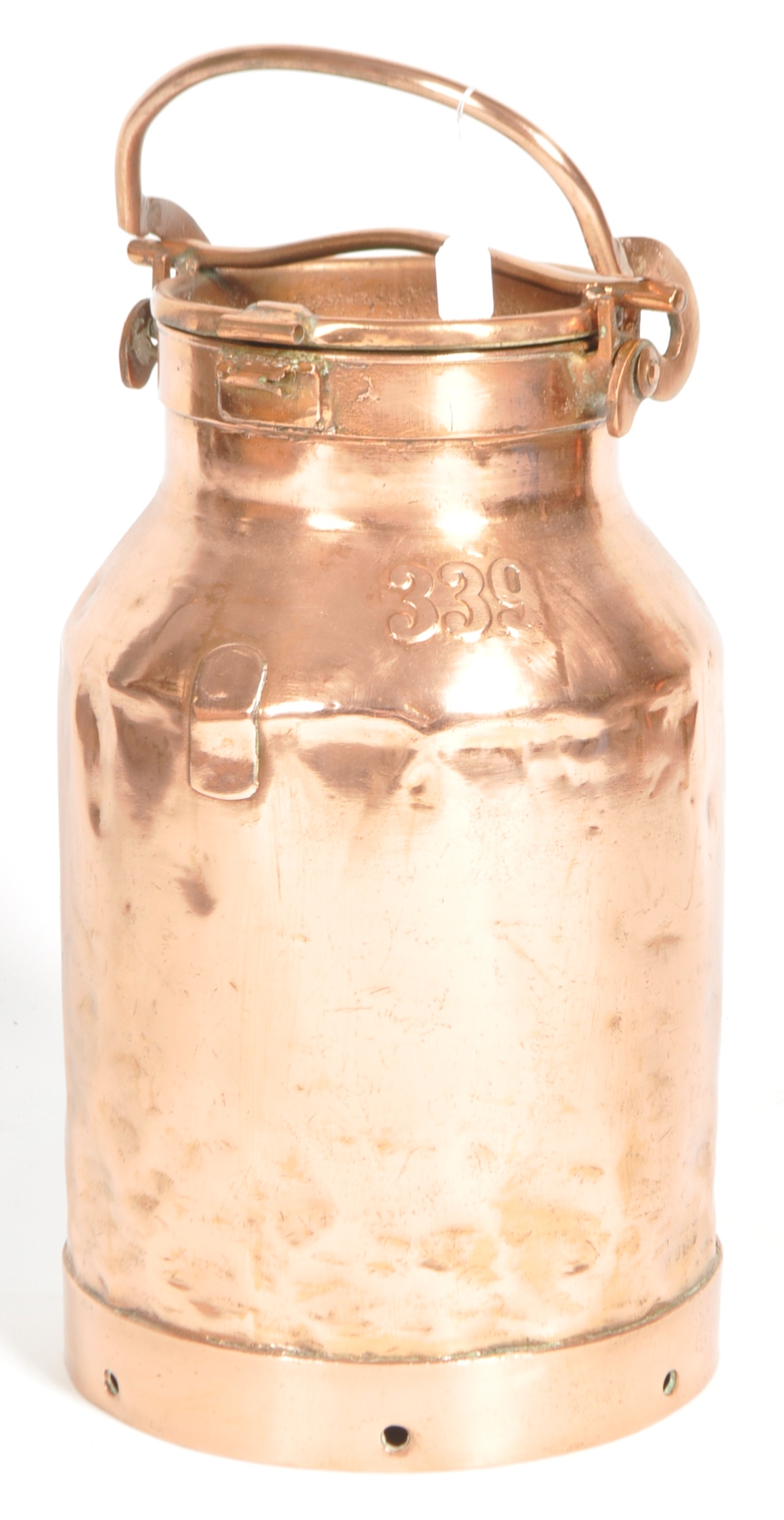 LARGE EARLY 20TH CENTURY COPPER MILK CHURN