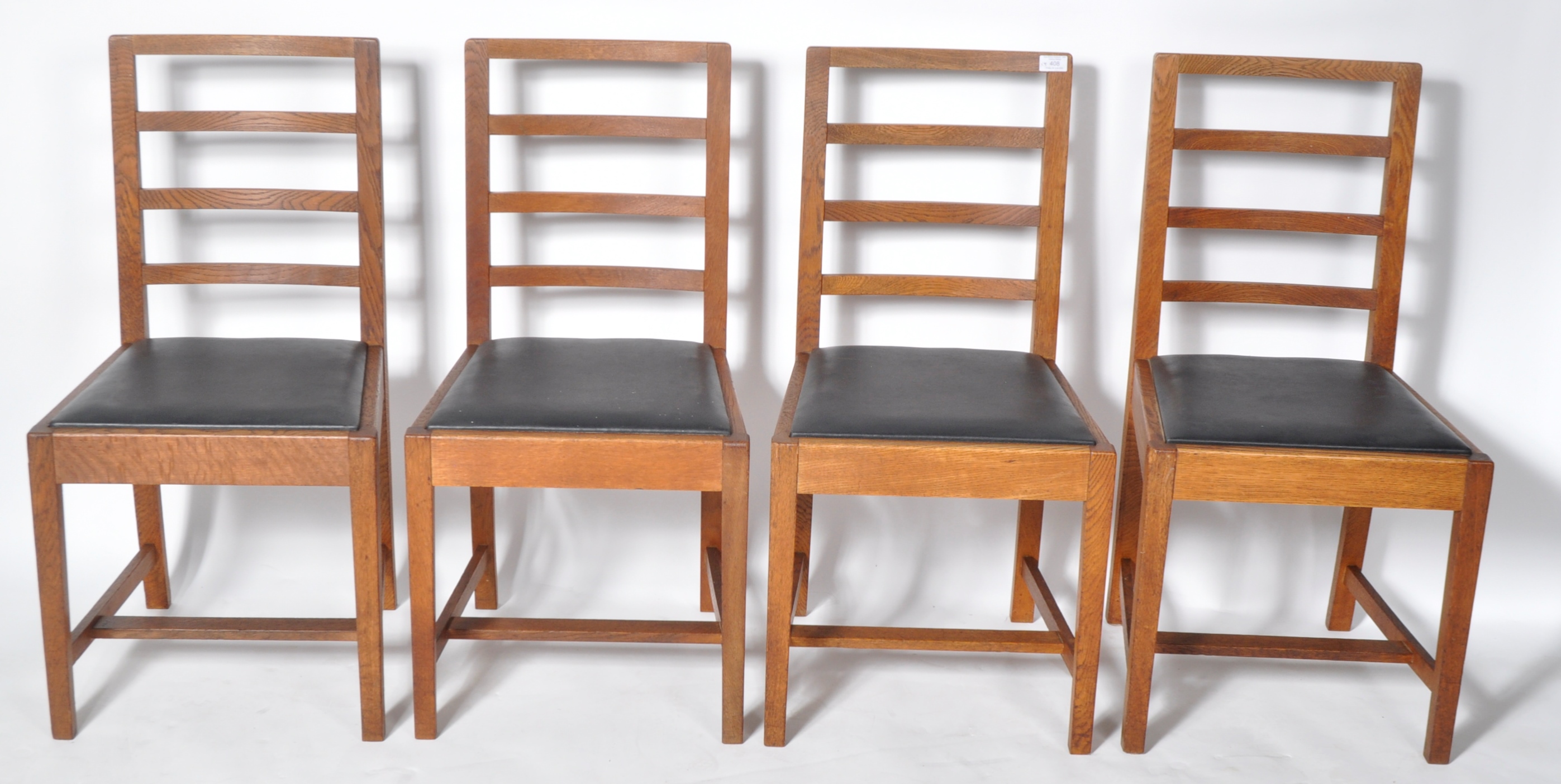 FRANK WHITTON FOR GORDON RUSSELL - SET OF FOUR OAK CHAIRS - Image 2 of 6