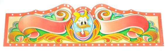 DISNEY / FAIRGROUND - PAINTED PANEL FEATURING DAISY DUCK