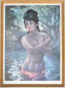 JOSEPH HENRY LYNCH - THE WATER NYMPH - MID 20TH CENTURY PRINT ON BOARD