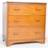 1940's AIR MINISTRY STYLE OAK THREE DRAWER CHEST