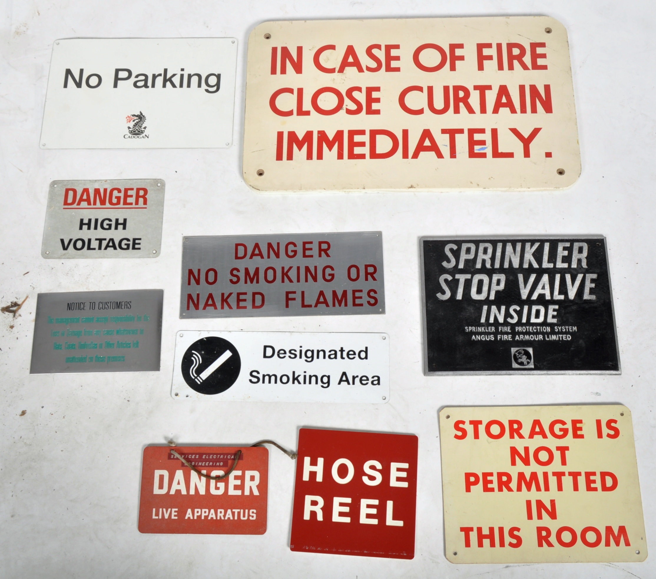 MIXED COLLECTION OF SIGNAGE FROM THE COLSTON HALL