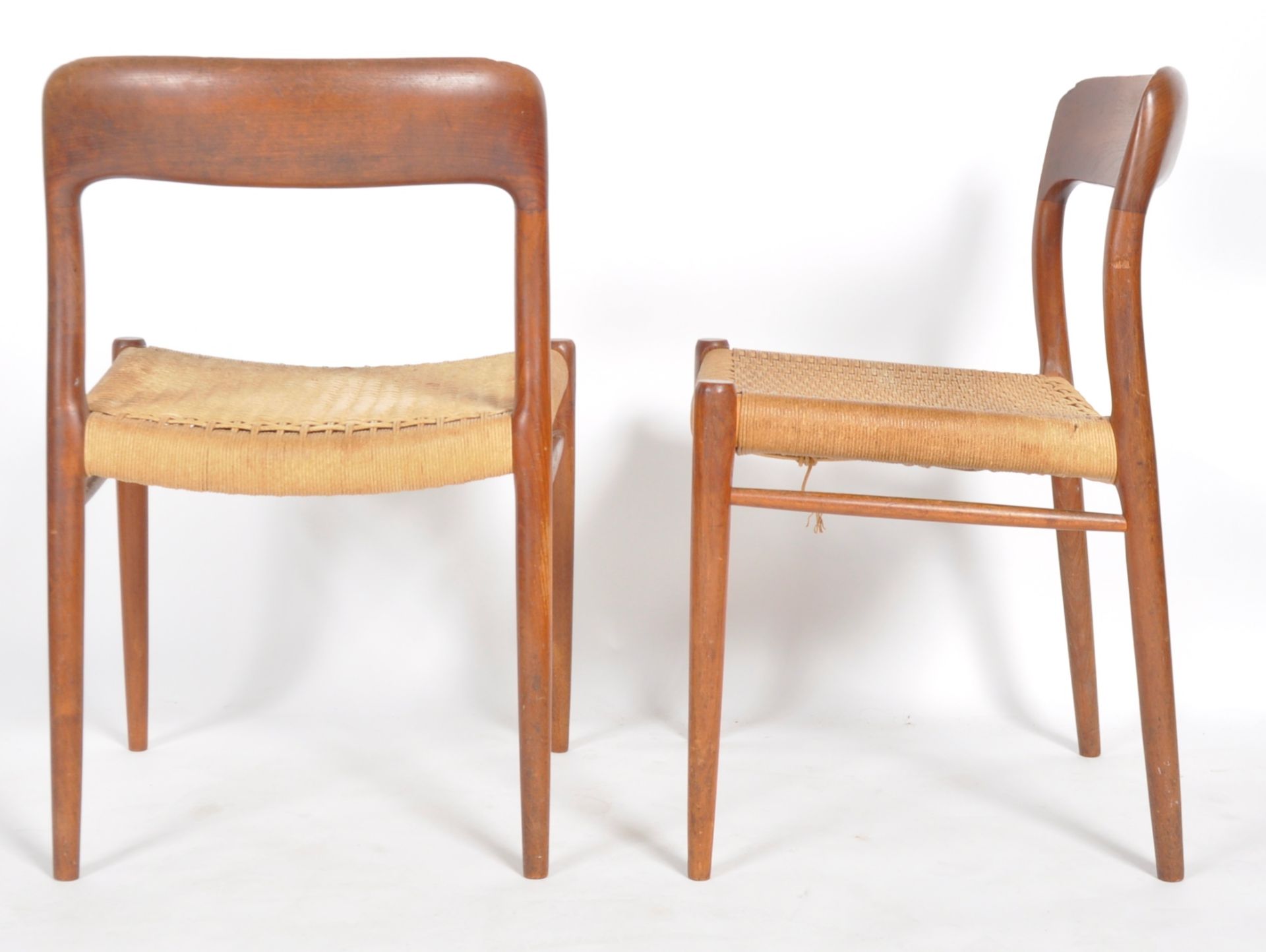 NIELS MOLLER FOR JL MOLLER - MODEL 75 - FOUR DINING CHAIRS - Image 9 of 9