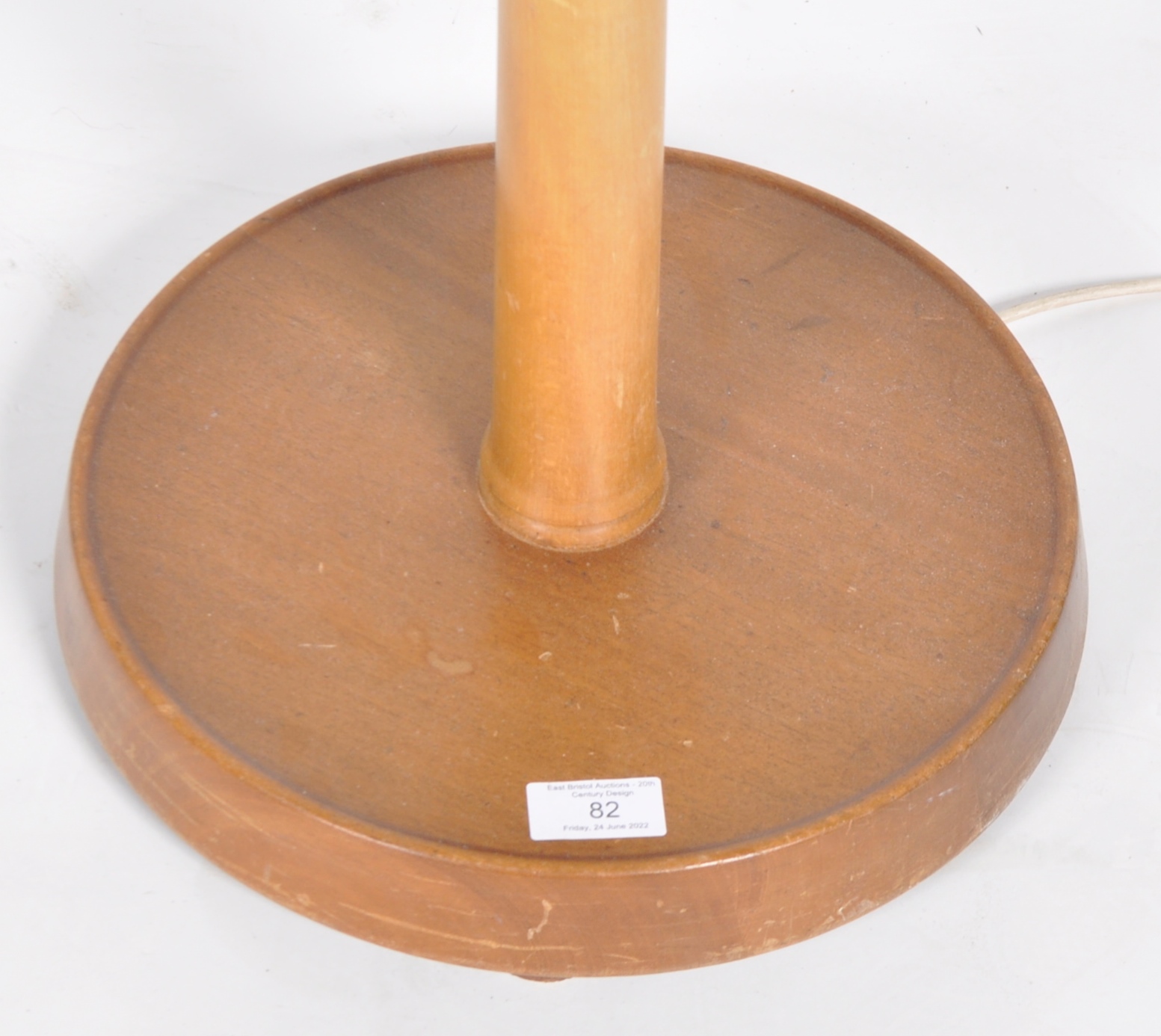 MID 20TH CENTURY FAUX BAMBOO STANDARD LAMP LIGHT - Image 4 of 4