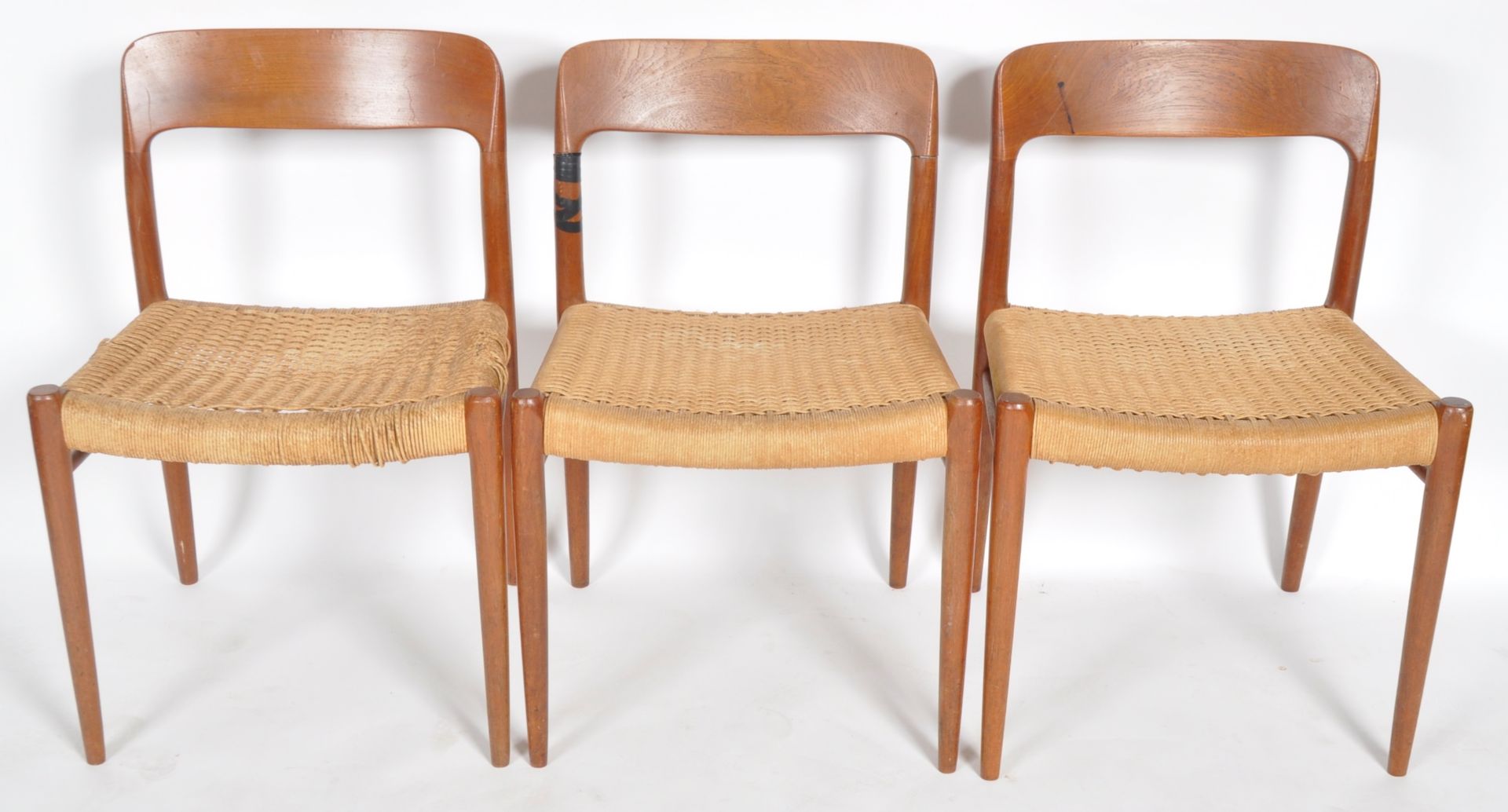 NIELS MOLLER FOR JL MOLLER - MODEL 75 - FOUR DINING CHAIRS - Image 2 of 9