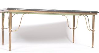 20TH CENTURY HOLLYWOOD REGENCY BRASS COFFEE TABLE