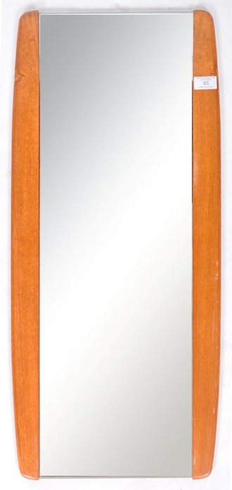 MID 20TH CENTURY TEAK FRAMED HANGING MIRROR