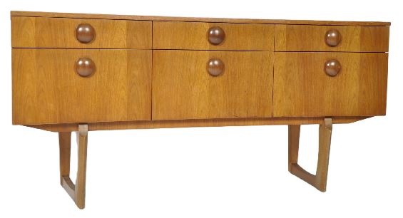 ELLIOTTS OF NEWBURY - RETRO TEAK SIDEBOARD CREDENZA