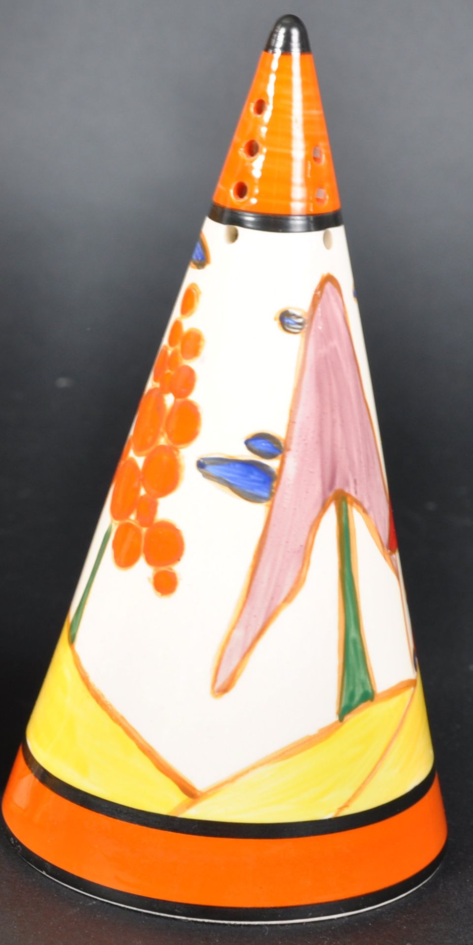 CLARICE CLIFF MAY AVENUE CONICAL SUGAR SIFTER - Image 2 of 6