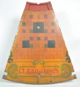 CLEAR THE LINES - MID CENTURY FAIRGROUND WOODEN GAMES BOARD
