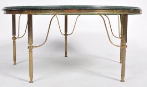 20TH CENTURY HOLLYWOOD REGENCY BRASS COFFEE TABLE