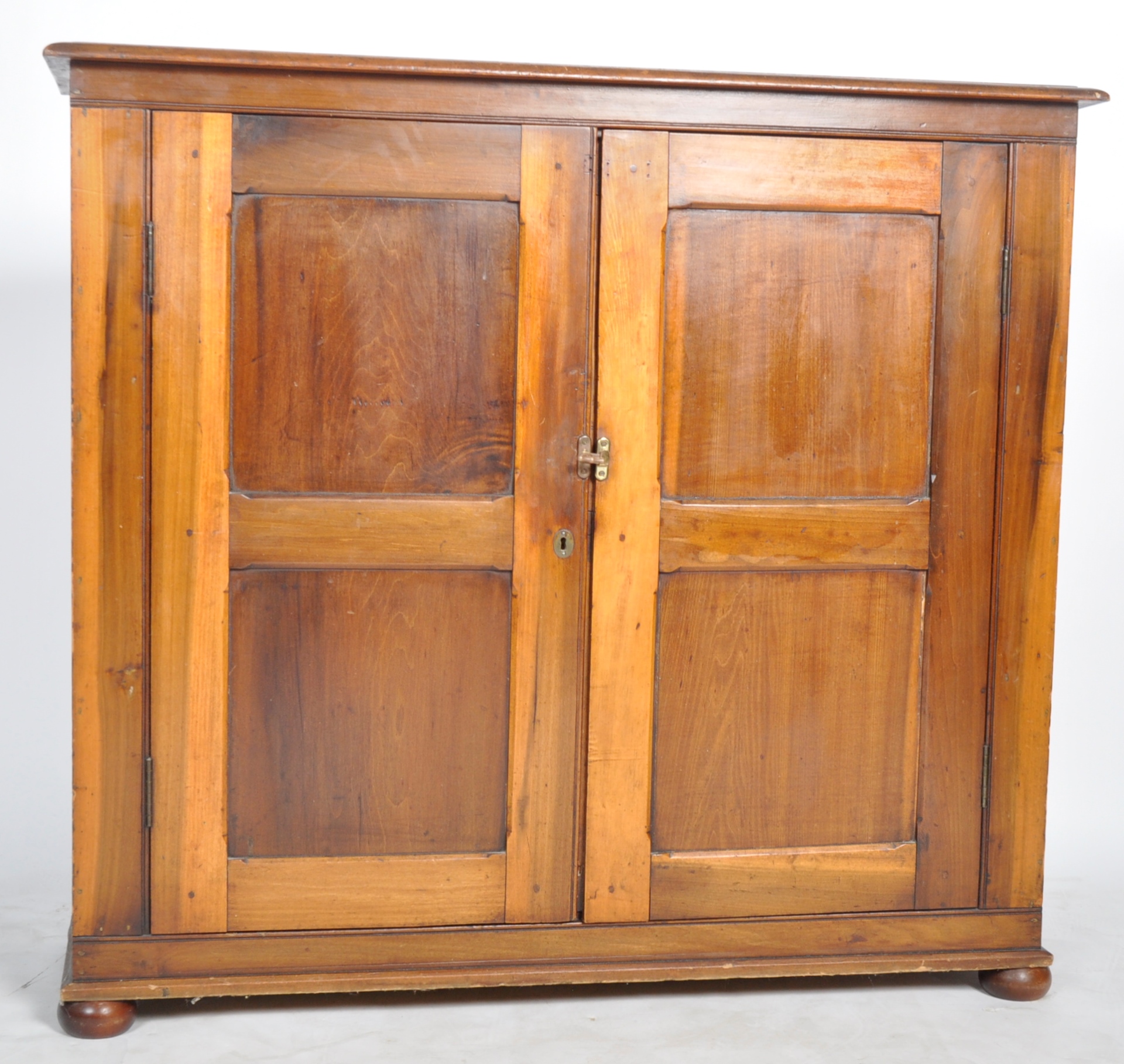 19TH CENTURY VICTORIAN PADAUK WOOD SCHOOL CUPBOARD