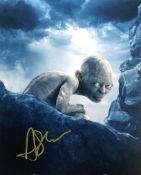 ANDY SERKIS - LORD OF THE RINGS - AUTOGRAPHED 8X10" - AFTAL