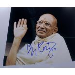 SIR BEN KINGSLEY - GANDHI (1982) - SIGNED 8X10" PHOTO - AFTAL