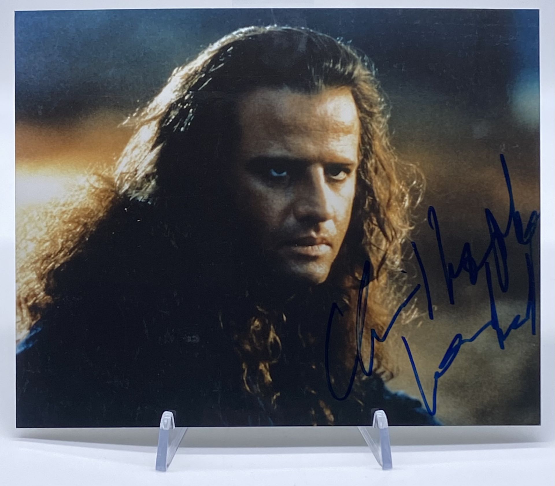 CHRISTOPHER LAMBERT - HIGHLANDER - AUTOGRAPHED 8X10" - AFTAL