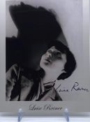 LUISE RAINER (1910-2014) - HOLLYWOOD ACTRESS - SIGNED 8X10" - AFTAL